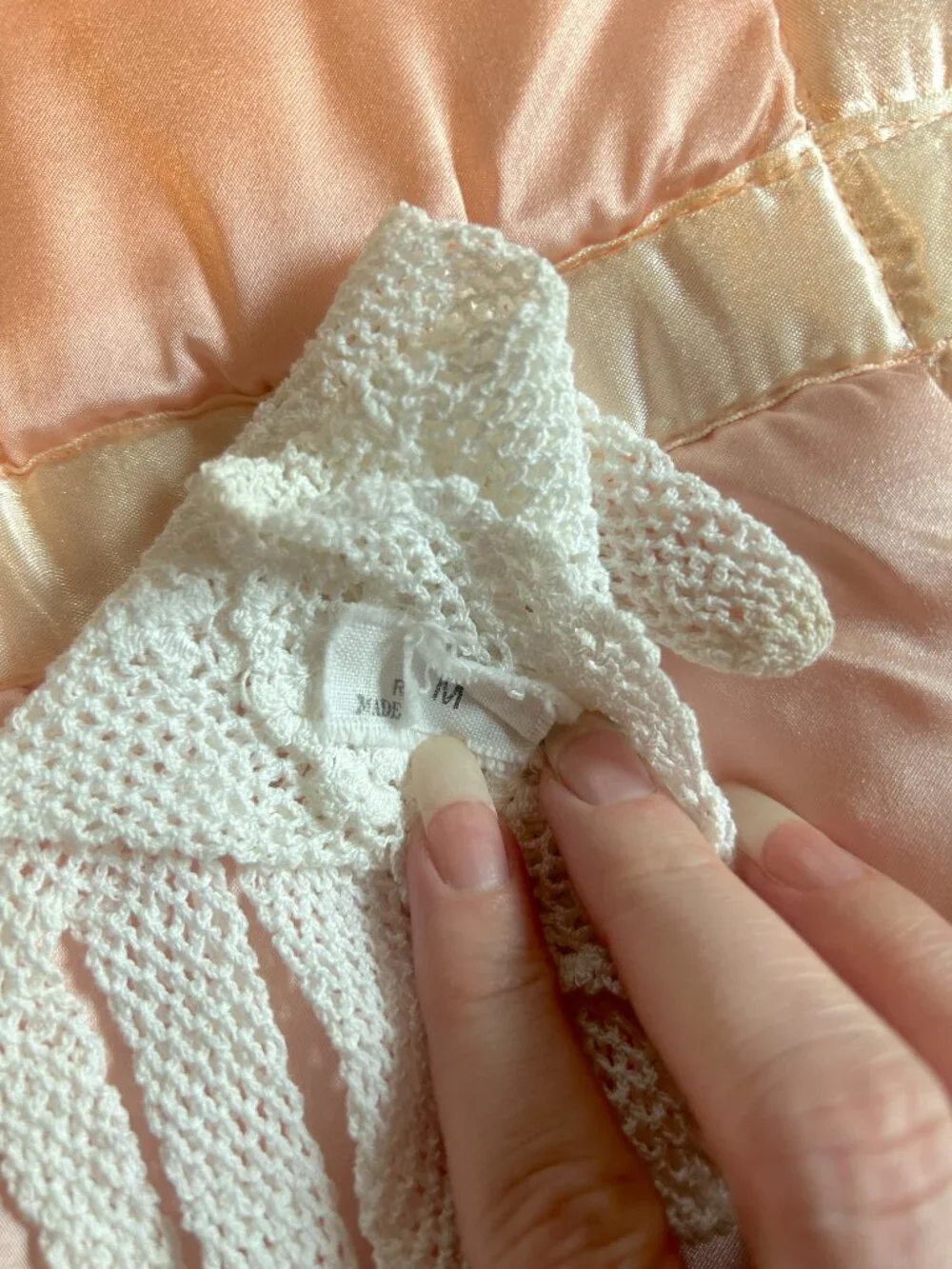 Vintage delicate crochet